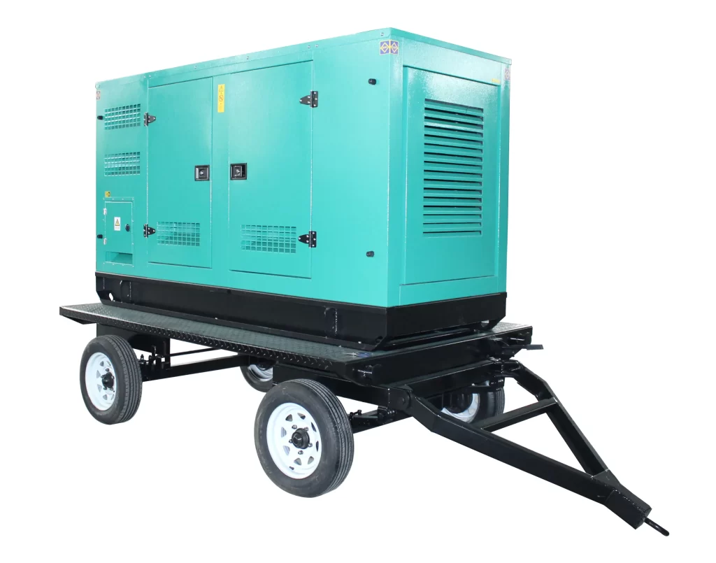 20kva 30kva 50kva Silent Trailer Type Diesel Generators 3 Phase 20kw 30kw 40kw 50kw 50/60hz Frequency ATS Option 230v