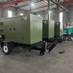 66KW Yuchai Genset Include Trailer Open Frame Type Silent Type Use on Industry and Manufacturing Construction Site