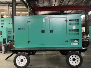 20kva 30kva 50kva Silent Trailer Type Diesel Generators 3 Phase 20kw 30kw 40kw 50kw 50/60hz Frequency ATS Option 230v