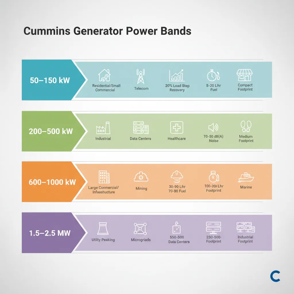 Cummins Power Bands Comparison